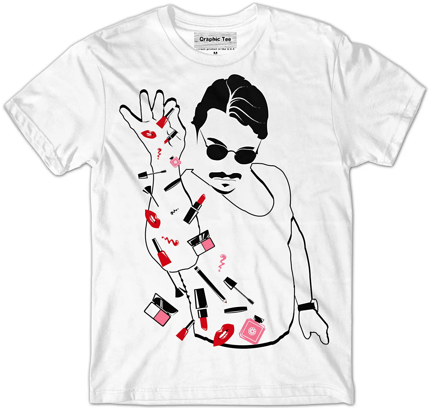 New 2018 Fashion Men'S High Quality Tees Salt Bae T-Shirt, Salt Bae Make Up T-Shirt, Salt Bae Cosmetic Silk Screen T Shirts