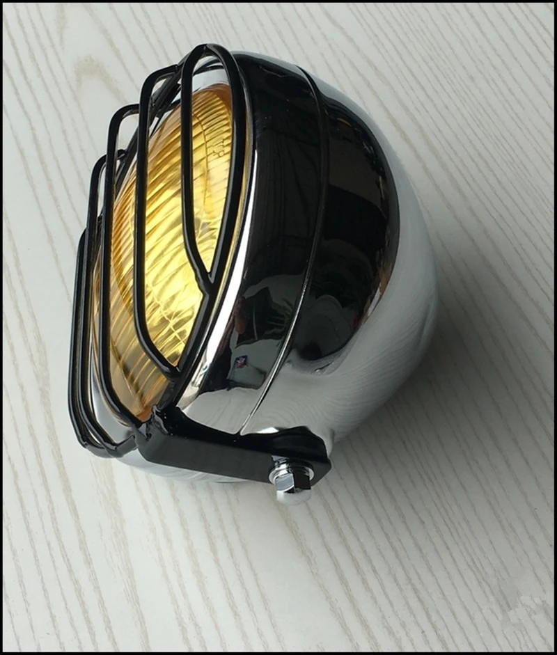 Universal GN EN 400 Motorcycle Front Headlight Cover Mesh Grille Lampshade Mesh Grill Mask Protector Retro Grid Steel Shield