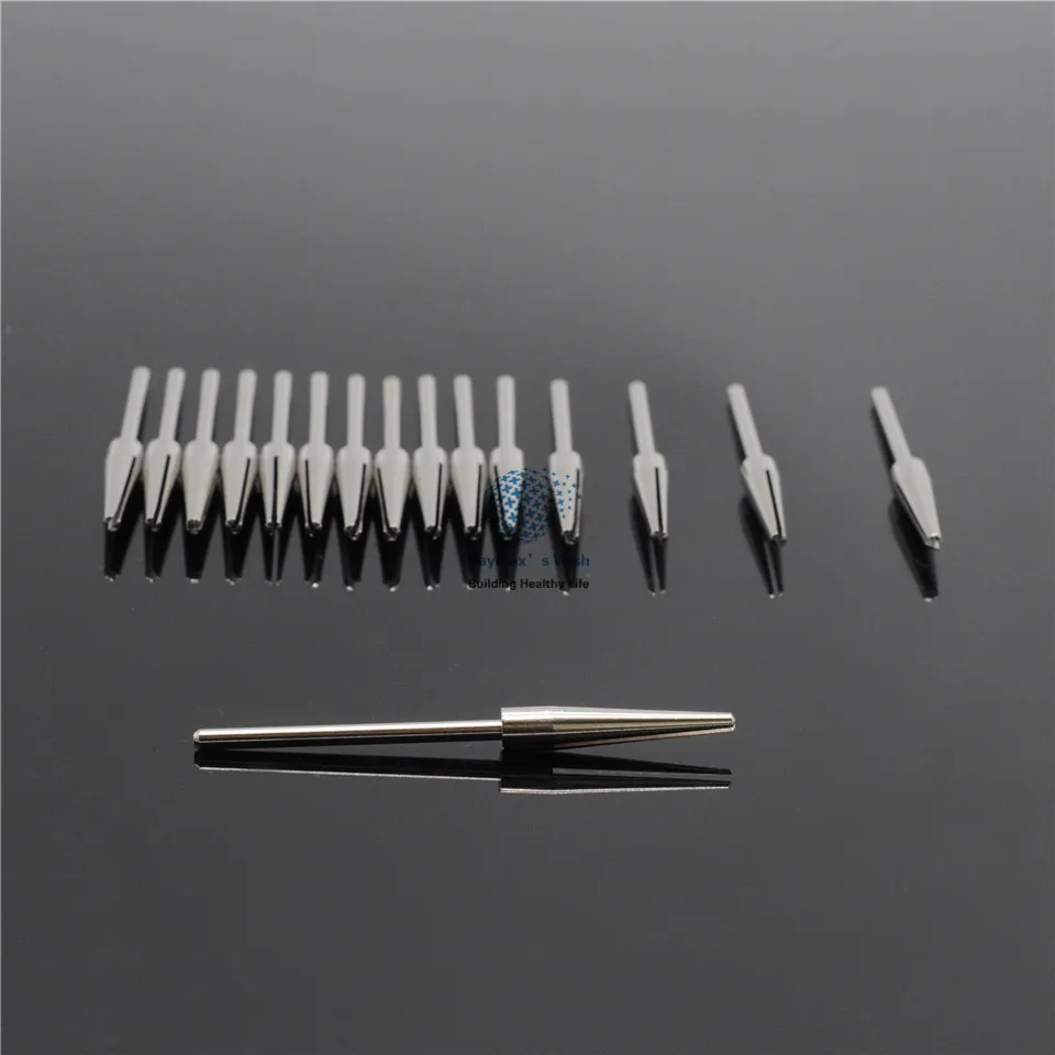 100pcs Split Mandrel for Dental Lab Jewelry Beauty Polishing Tapered Shank