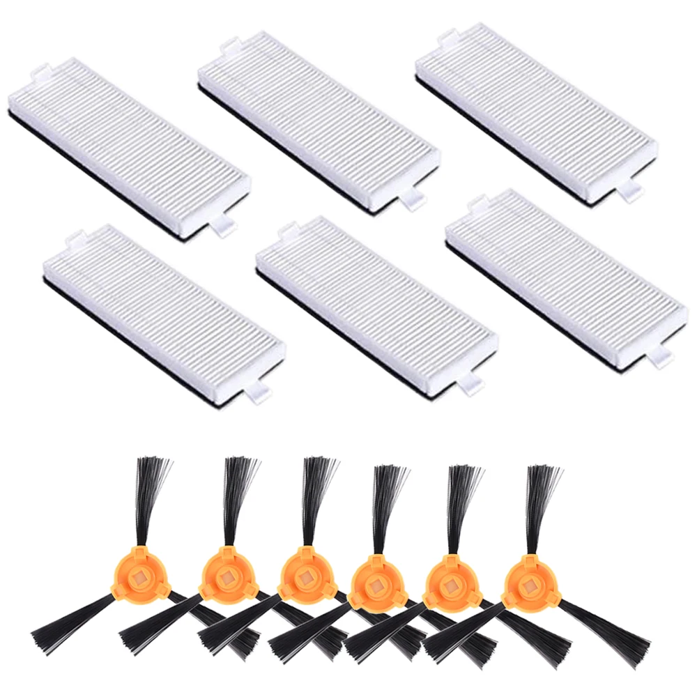 18 قطعة/الوحدة 6 قطعة فرشاة الجانب 6 قطعة فلتر HEPA 6 قطعة الإسفنج ل RoboVac 11 الروبوتية فراغ نظافة أجزاء استبدال تصفية عدة