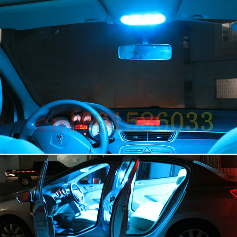 Free Shipping 8Pcs/Lot car-styling  Canbus Package Kit LED Interior Lights For Renault MEGANE 4 Grandtour K9A/M