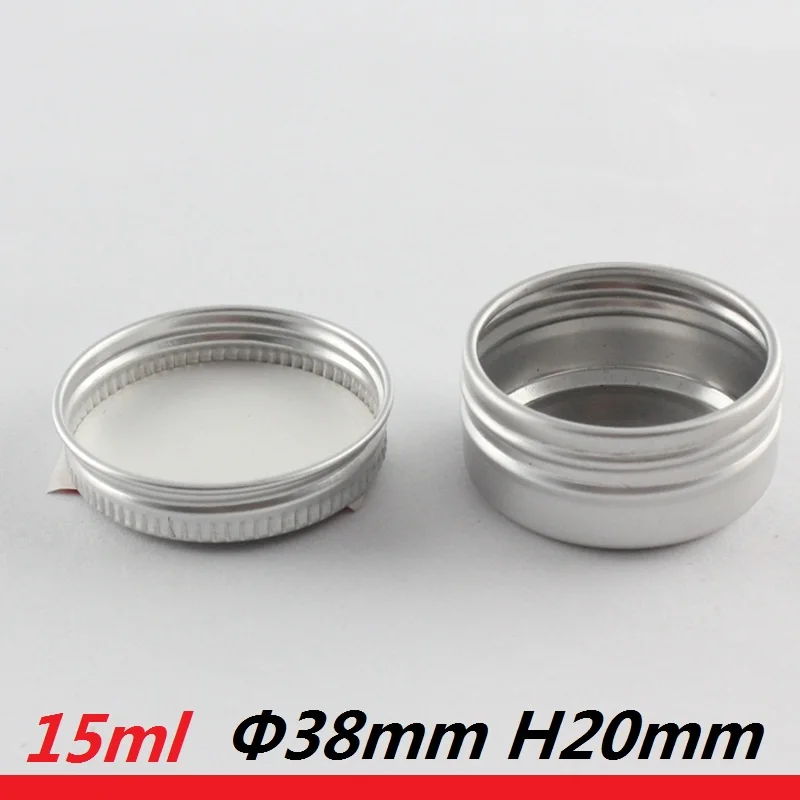 15g Aluminium Jar 10cc metall Kosmetische Verpackung Container 1/3 unze salbe creme zinn gläser 15 ml mini lip balm container probe füllen