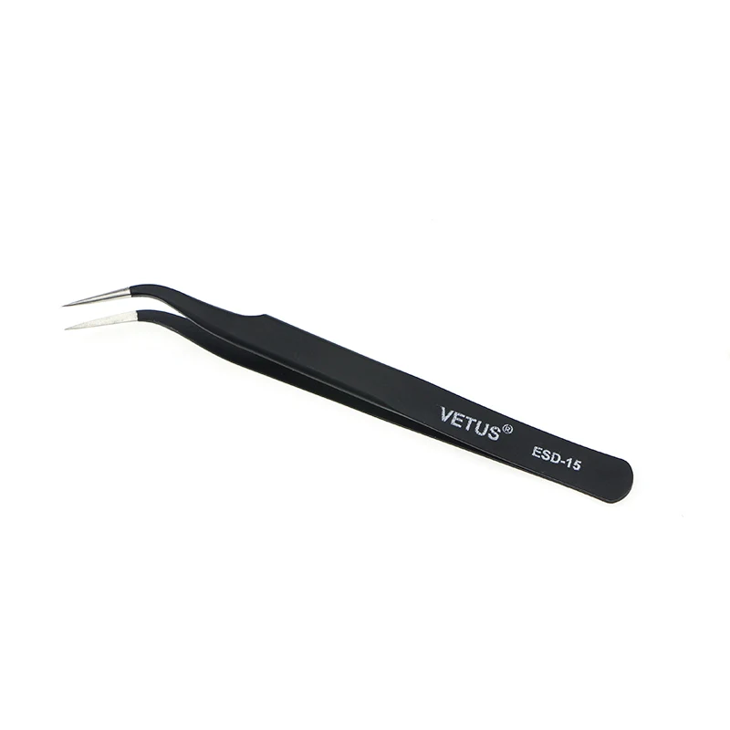 

ESD Precision Tweezers Tools Kit Anti-static Stainless Steel Tweezers for Lab Electronics Jewelry