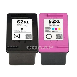 2 Compatible hp 62 Refilled ink cartridge for ENVY 5660 5664 5665 e-All-in-One Printer