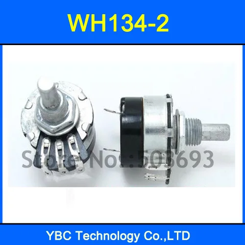 

6pcs/lot WH134-2 4.7K 10K 47K 100K 470K 1M Potentiometer WH134 Free Shipping