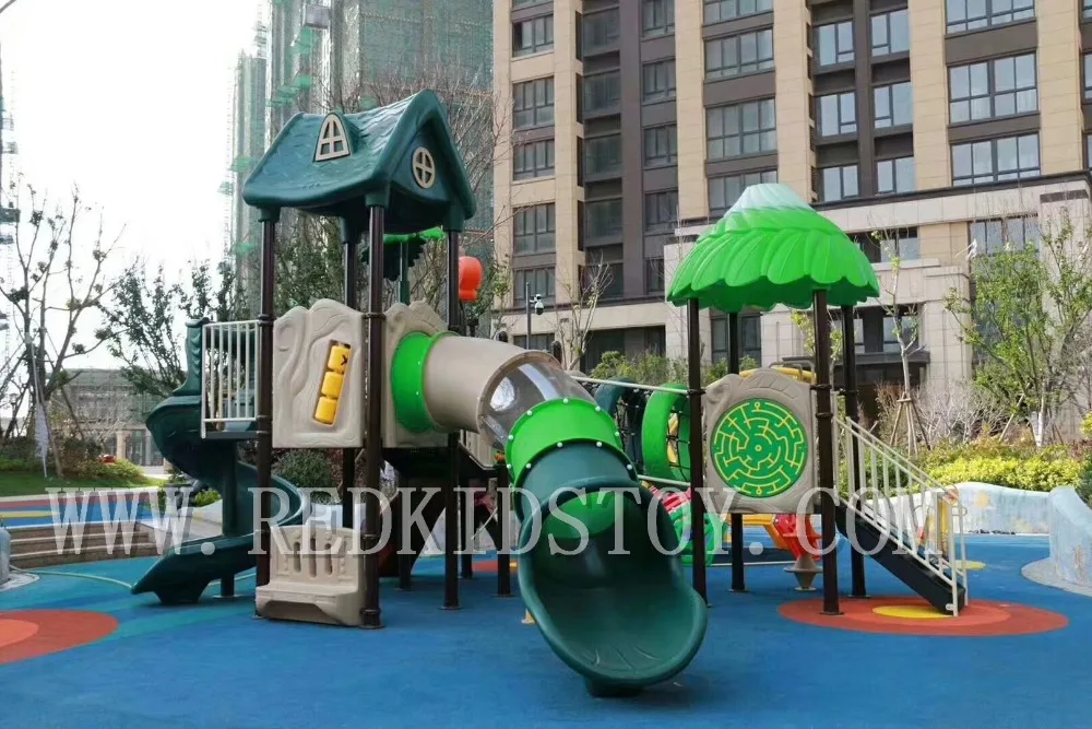 Premium Quality EU Standard Forest Theme Outdoor Playground Outdoor With Climbing Installed In Residential Area HZ16-01901