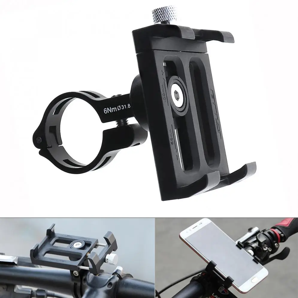 

GUB PLUS 3 Black Plastic Frame And Aluminum Alloy Clip Bicycle Phone Holder for Bike Handlebar and Stem for Bicycles Motorcycles