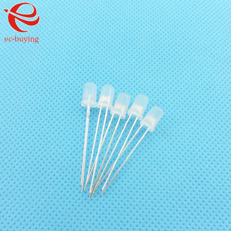 100pcs/lot F3 F5 5mm 3mm LED Bi-Color Diffused Red Emerald-Green Non-Polar Round Light Emitting Diode Dual Foggy Plug-in DIY Kit