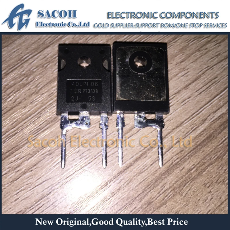 

Refurbished Original 10Pcs/Lot 40EPF06PBF 40EPF06 OR 40EPF04 OR 40EPF02 TO-247 40A 600V 400V 200V