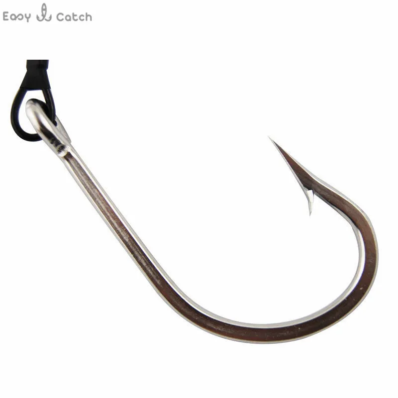 Stainless Steel Shark Fishing hooks Rigs 400LB Wire Leaders Shark Hook Rig for fishing lures Size 10/0 12/0