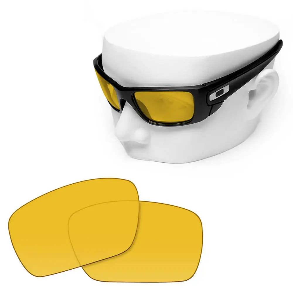 

OOWLIT Polarized Replacement Lenses of HD Yellow for-Oakley Fuel Cell Sunglasses