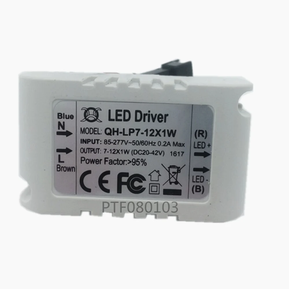 85-265V 300mA-600mA 2-1x3w 1-5x1w 5-10x1w 3-4x3w 7-12x1w 6-10x3w 12-20x1w LED Driver Convertor Transformer Ceiling Light