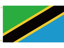 Tanzania National Flag 90*150cm/60*90cm/40*60cm Flying Flag 3*5ft Banner For National Day Sports games 15*21cm Hand Flag Gift