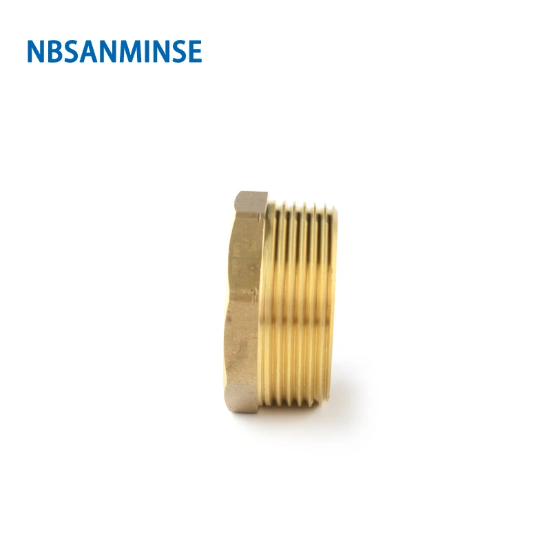 NBSANMINSE 10pcs/lot SM1016-F 1/2 1-1/2 Brass Male End Cap For Water Heating Water Fitting