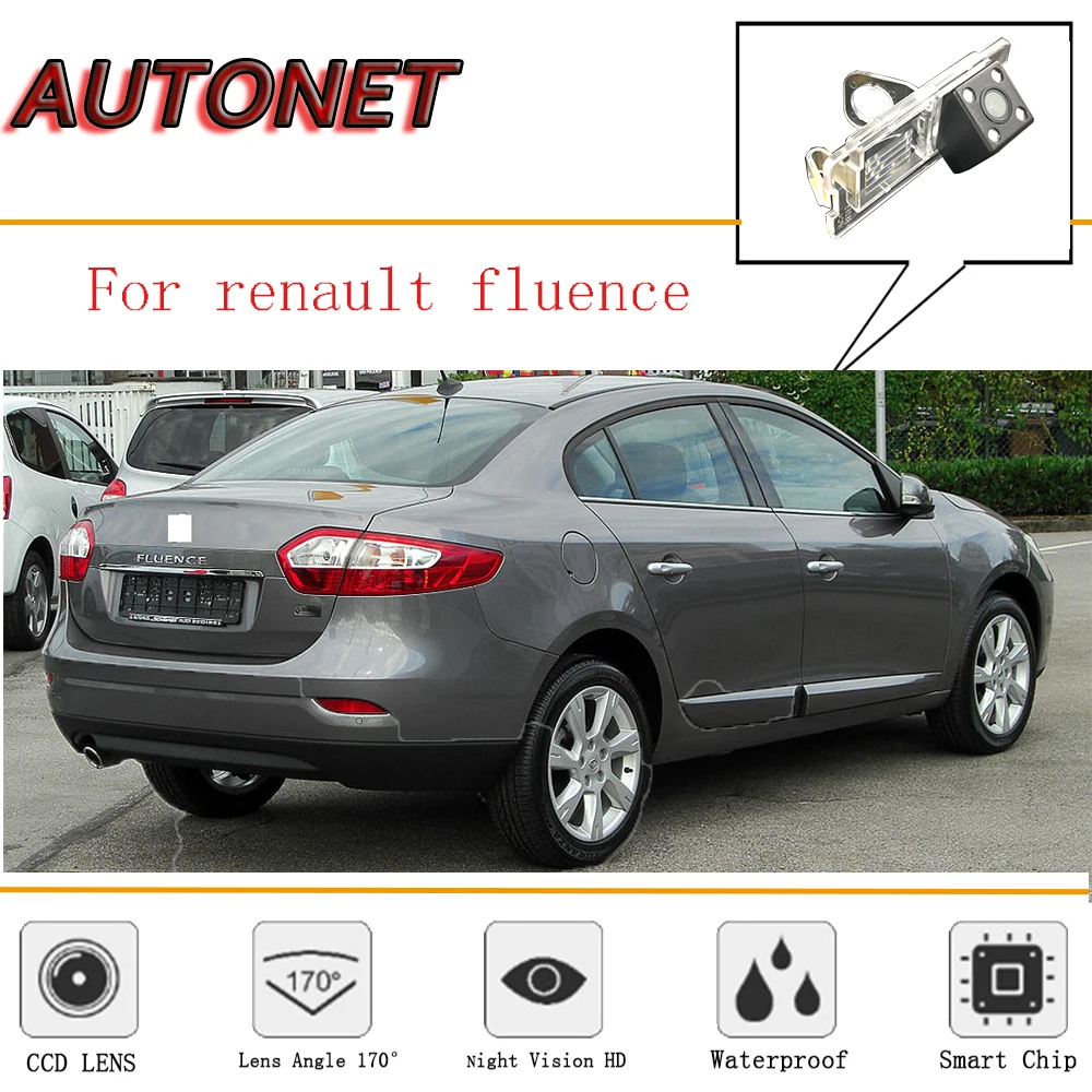 AUTONET Rear Camera for Renault Fluence/Megane 3/Reverse Camera Parking backup Camera/4LEDS/Night Vision/CCD