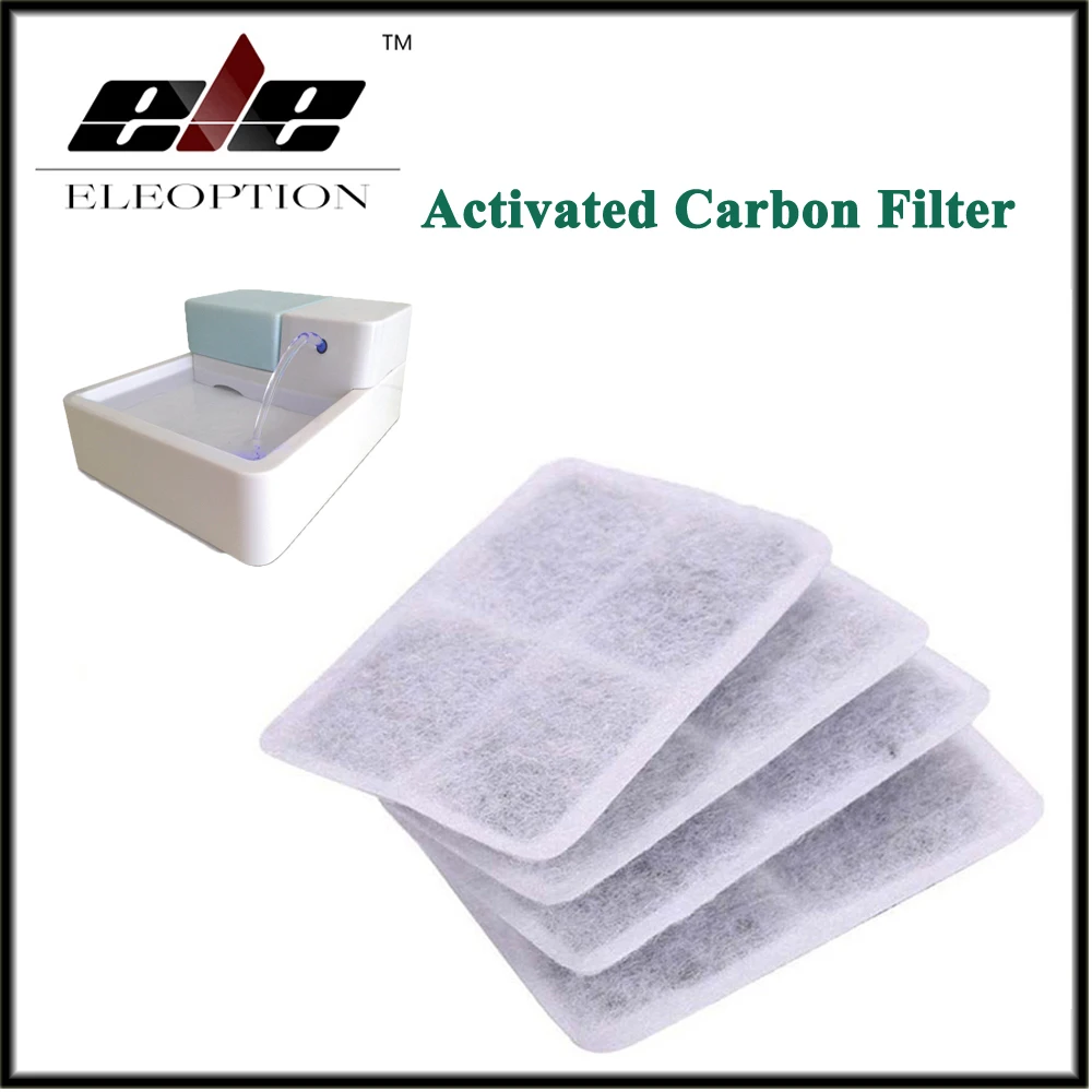 4 pz/lotto Filtro A Carbone Attivo Per 1.8L LED Automatico del Cane Del Gatto Gattino Acqua Potabile Fontana Pet Ciotola Bere Filtro Piatto