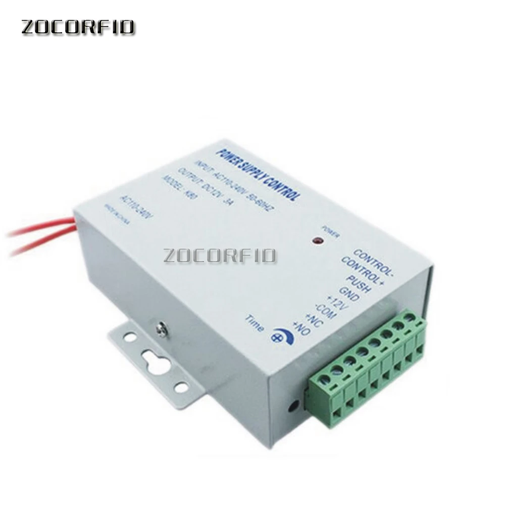 DC 12V/3A New Door Access Control system Switch Power Supply AC 110~240V Delay time max 15 second