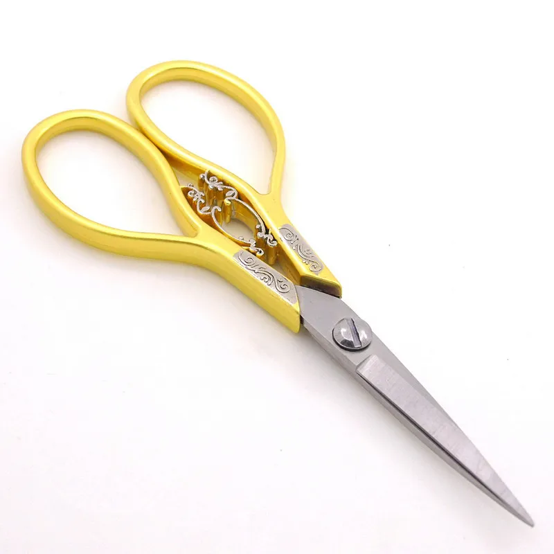 European Style Sewing Scissors, Stainless Steel Tailor Scissors, Household Embroidery Tools, Needlework, 1Pc