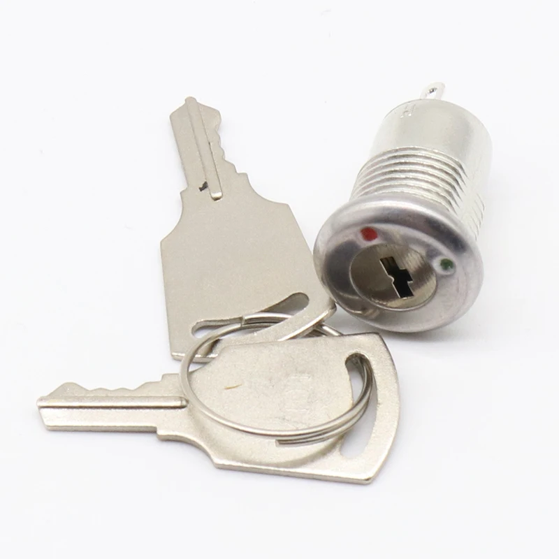 5pcs Key Switch ON/OFF Lock Switch KS-02