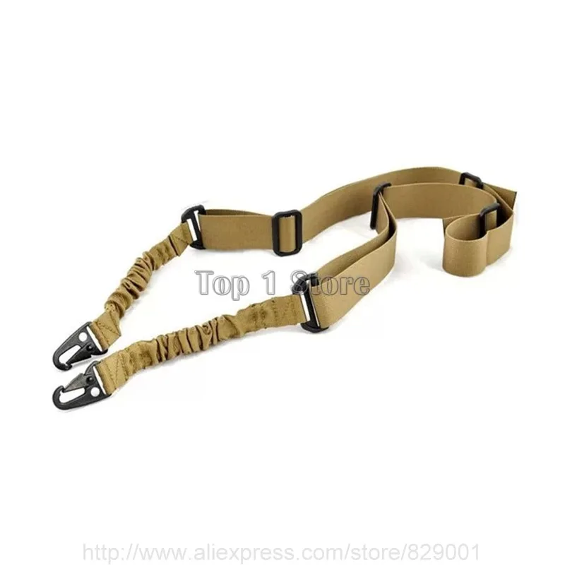 Quick Release Tactical 2 Point Sling Adjustable Camera Nylon Two Point Military Gun Sling Multi Bungee Airsoft Rifle Sling