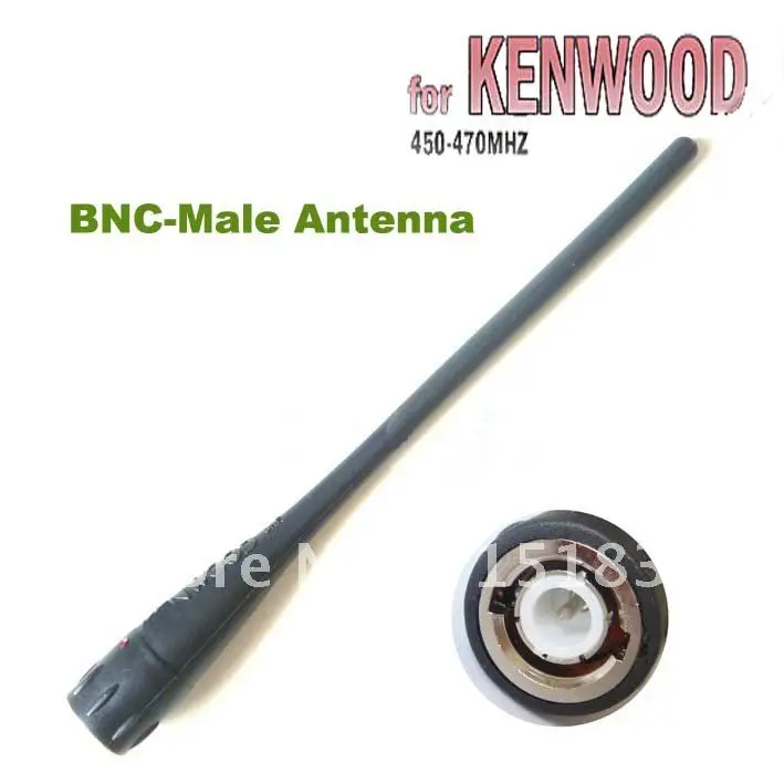 Antena bnc-macho uhf, 450-470mhz, para tk308 tk3118, rádio bidirecional