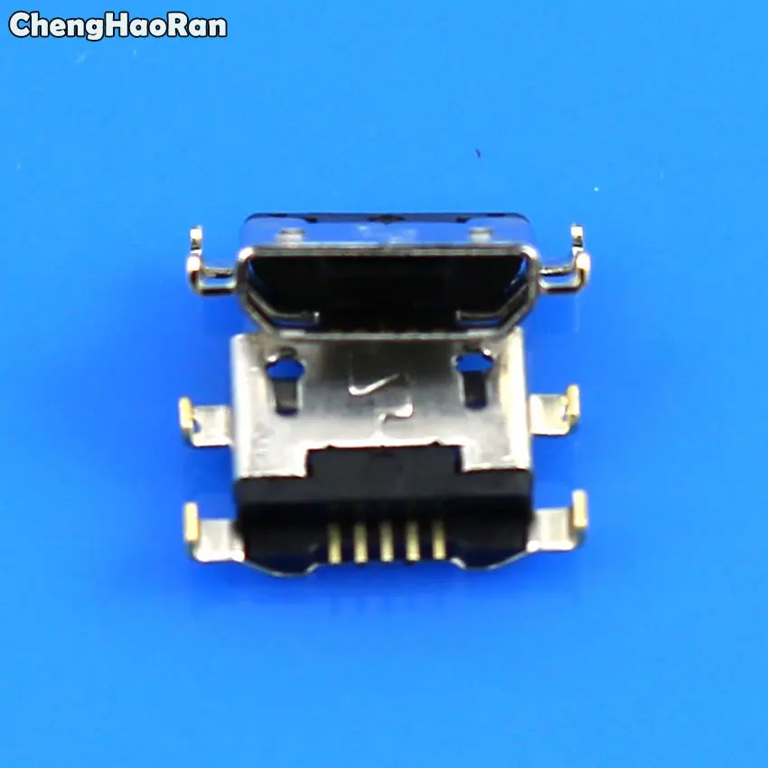 ChengHaoRan 10pcs Micro USB 5pin B type Female Connector For HuaWei Lenovo Phone Micro USB Jack Connector 5 pin Charging Socket