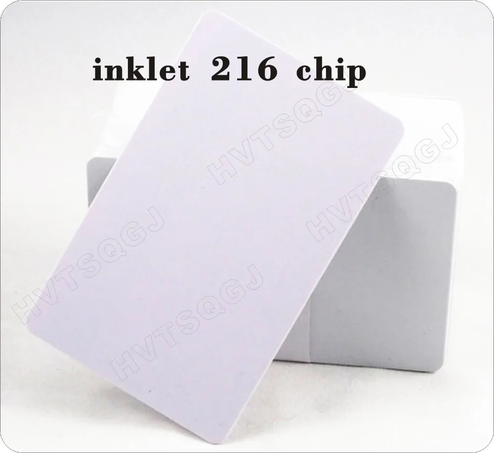 100pcs Free shipping low cost  nfc 216 chip Inkjet printable nfc blank cards