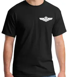 2019 new brand Cheap Sale 100 % Cotton T shirt saudi arabia Aeroclassic Personalised Pilots Wings Flight men's t shirts