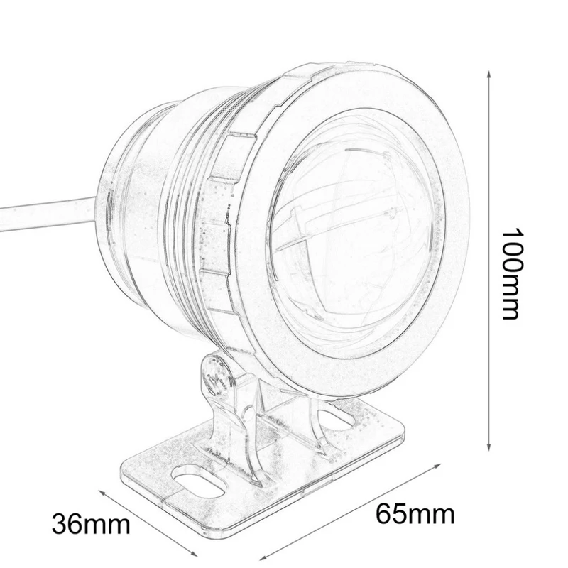 12V 10W/20W RGB luz LED fuente piscina estanque foco bajo el agua lámpara de noche impermeable decoración de Fiesta de jardín al aire libre + control remoto