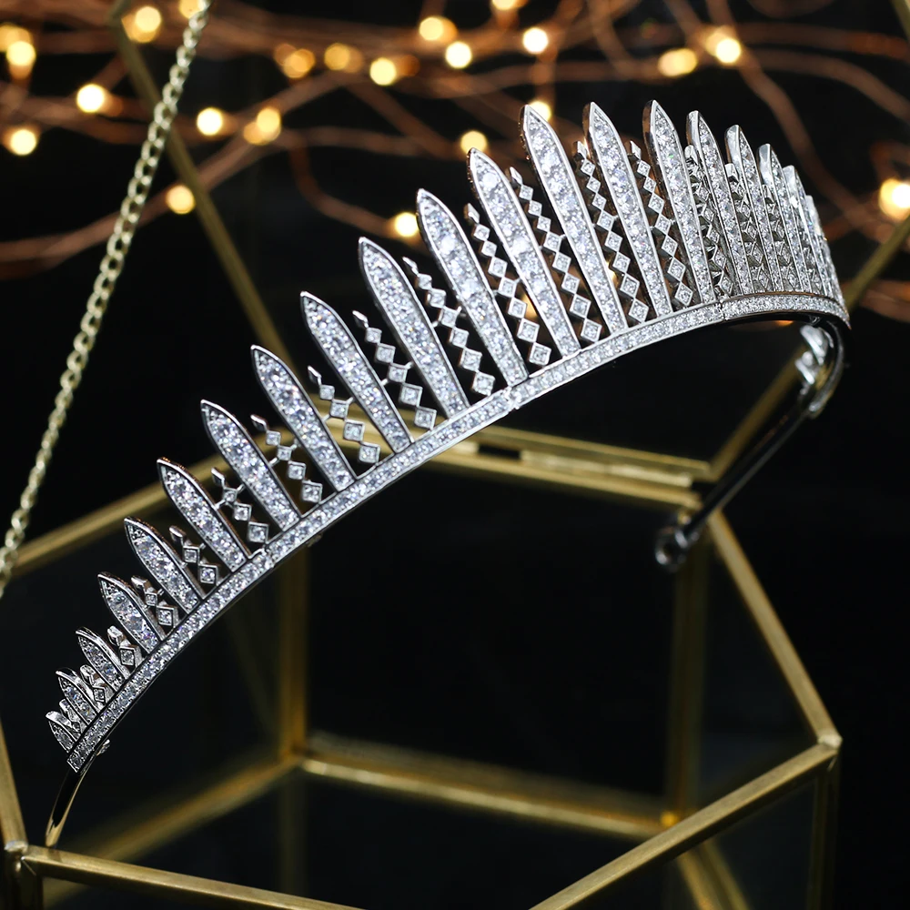 

ASNORA Fashion Crown for Brides Zircon Wedding Tiaras Bridal Crowns Hair Jewelry diadema coroa de noiva tiara nupcial