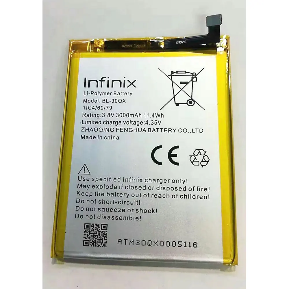 High Quality 3000mAh BL-30QX Battery For Infinix Hot S X521 X 521 BL30QX Mobile Phone