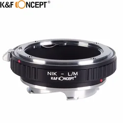 K&F CONCEPT for Nikon-L/M Camera Lens Adapter Ring fit For Nikon AI F Mount Lens to for Leica M LM Mount  Camera Body