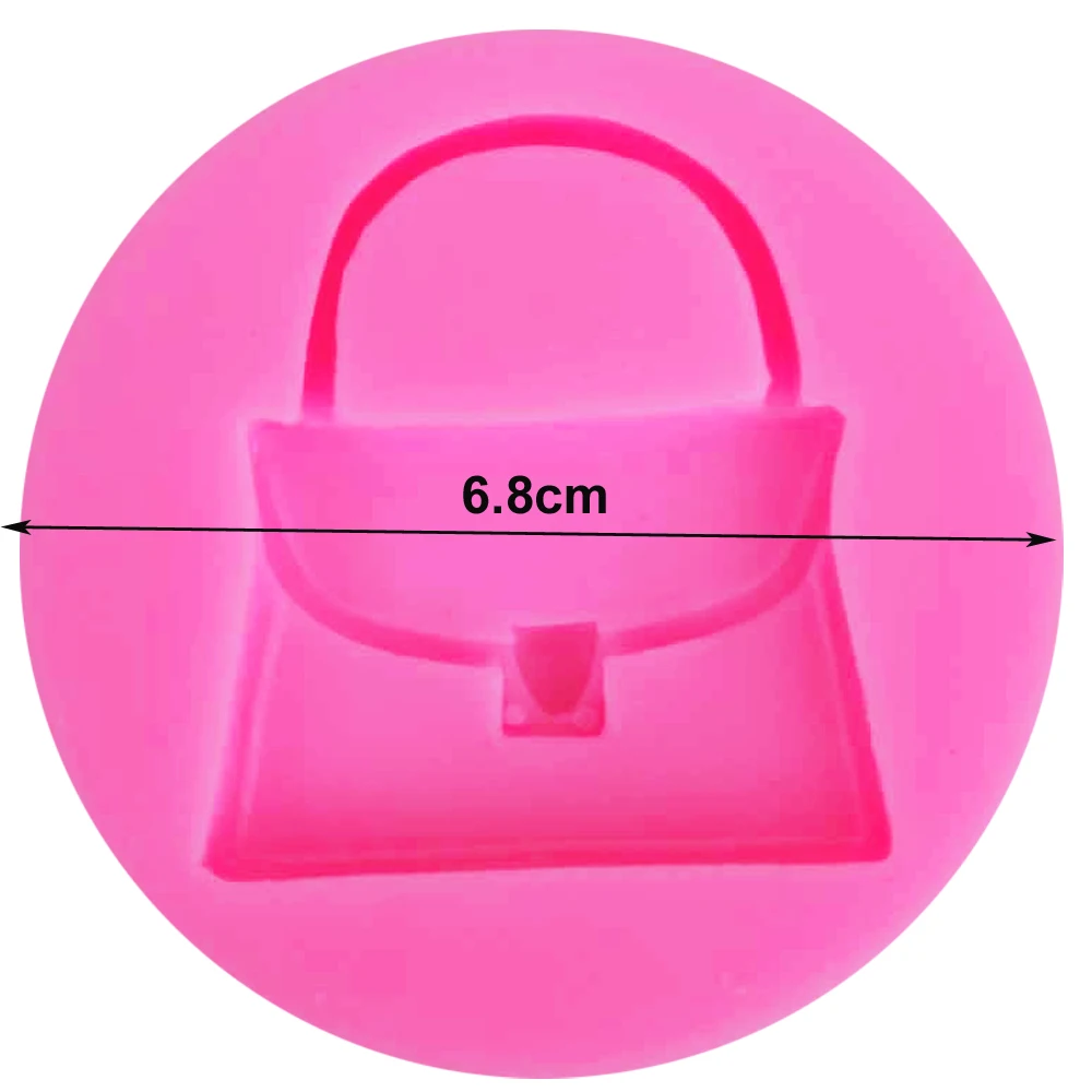Byjunyeor F1048 Women Bag Epoxy UV Resin Silicone Fondant Cake Mold Decoration tool Soap Chocolate Cake Mold Festive Cake Mold