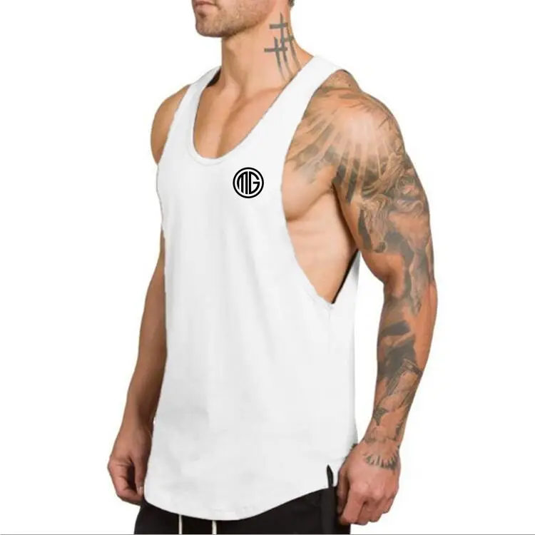 Fitness Men gyms Tank Top Mens Bodybuilding Vest Stringer Undershirt Tanktop Singlet Brand Clothing Sleeveless Shirt