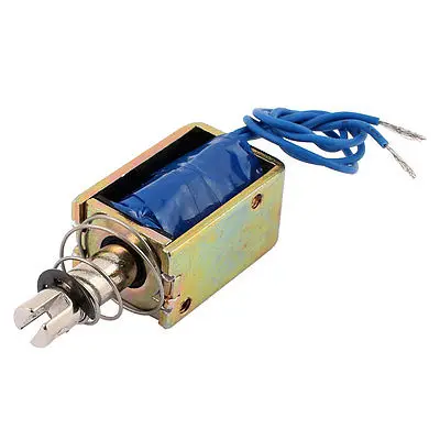 JF-1039 DC 12V/DC24V 0.4A 25N Pull Push Type Open Frame Solenoid Electromagnet