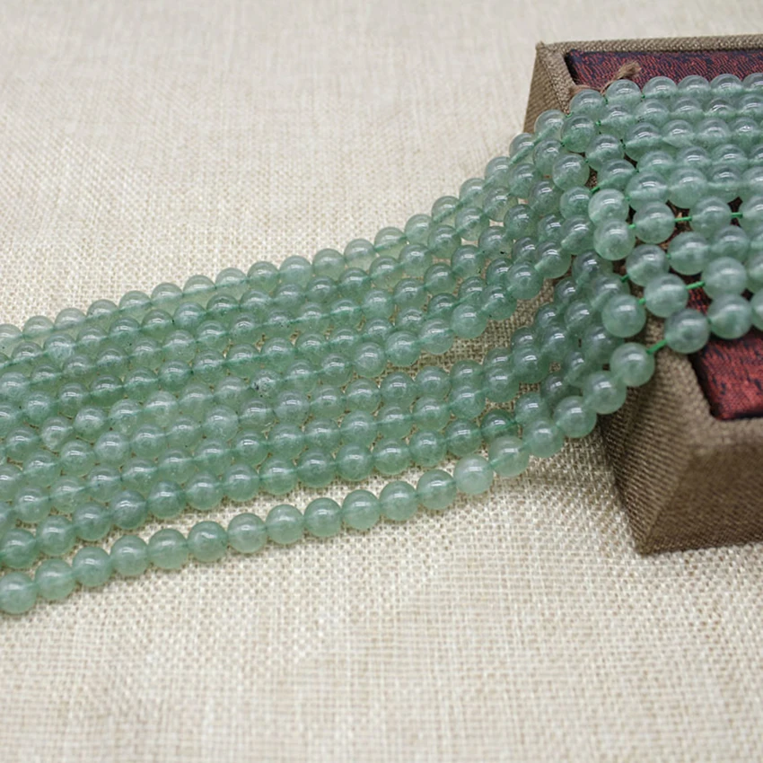 

High Quality Green Strawberry Crystal Natural Stone Beads For Jewelry Making Strawberry Quartz Stone Beads For Bracelet Earrings