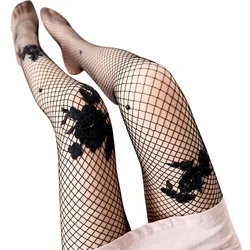 Women Sex Sock Transparent Fishnet Silk Lady Mesh Pantyhose fashion diamond socks Female 2018