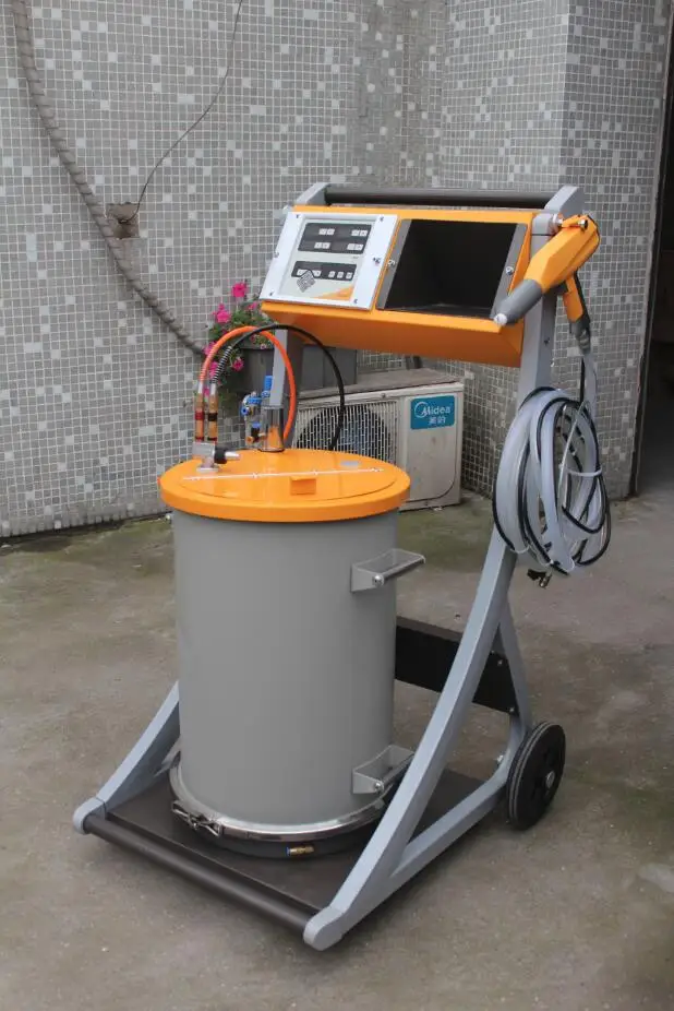 Whole set OptiStar CG07 Electrostatic powder coating machine  with spray gun