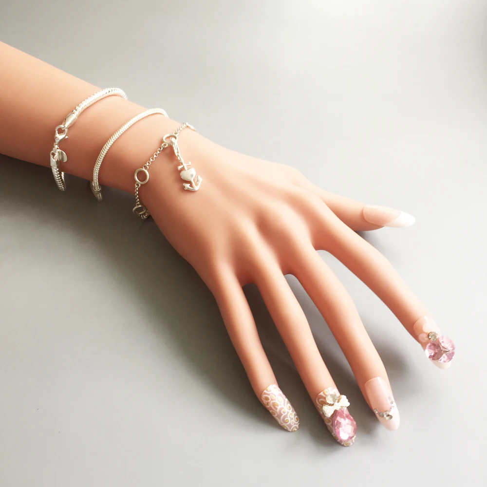 Fluer-de-Lis Hope Love Faith Charms Pendant,Jewelry 925 Sterling Silver Vintage Gift For Women Men Fit Bracelet Necklace Bag