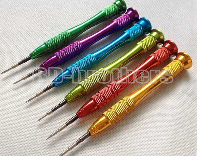 

CR-V Metal Torx T2 T4 T5 T6 0.8 Pentalobe 1.5 Phillips 0.6Y 1.5Y 2.0Y Tri Wing Screwdriver for Cellphone DIY Repair 60pcs/lot