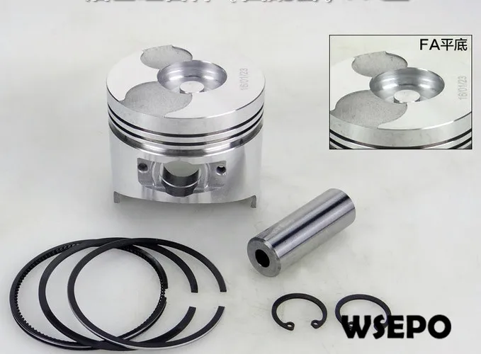 OEM Quality! Piston and Rings Kit for 170F/L48 4HP 4 Stroke Single Cylinder Air Cooled Diesel Engine