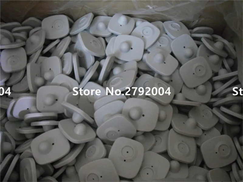 2000pcs/lot Eas Small square hard tag 48mm*42mm RF Security Label