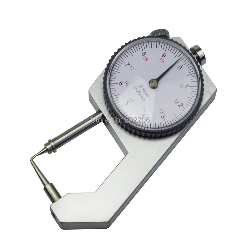 Dental Caliper Thickness Gauge 0-20mm 0-10mm Caliper with Metal Watch Thickness Measurement Dental Lab Equipment Dental Tool