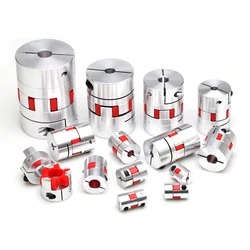 CNC Motor Jaw Couplers Flexible Spider plum Elasti Shaft Coupling D25 L30 4mm 5mm 6mm 6.35mm 8mm 9mm 10mm 12mm