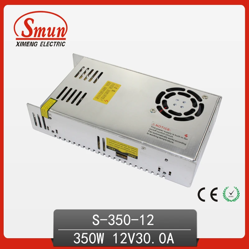 350W 12V 29A Single Output Switching Power Supply 220VAC Intput Smun AC/DC Power Supply