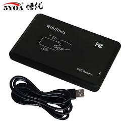 5YOA Smart RFID Card Reader 125KHz 13.56MHz ID IC Dual Frequency Access Control Encrypted Programmer Reader With USB Interface