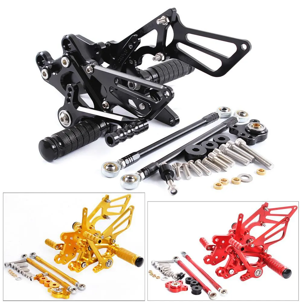 For HONDA CBR600RR CBR 600RR CBR 600 RR 2003-2006 CNC Aluminum Motorcycle Adjustable Rearset Rear Set Foot Pegs Pedals Footrest