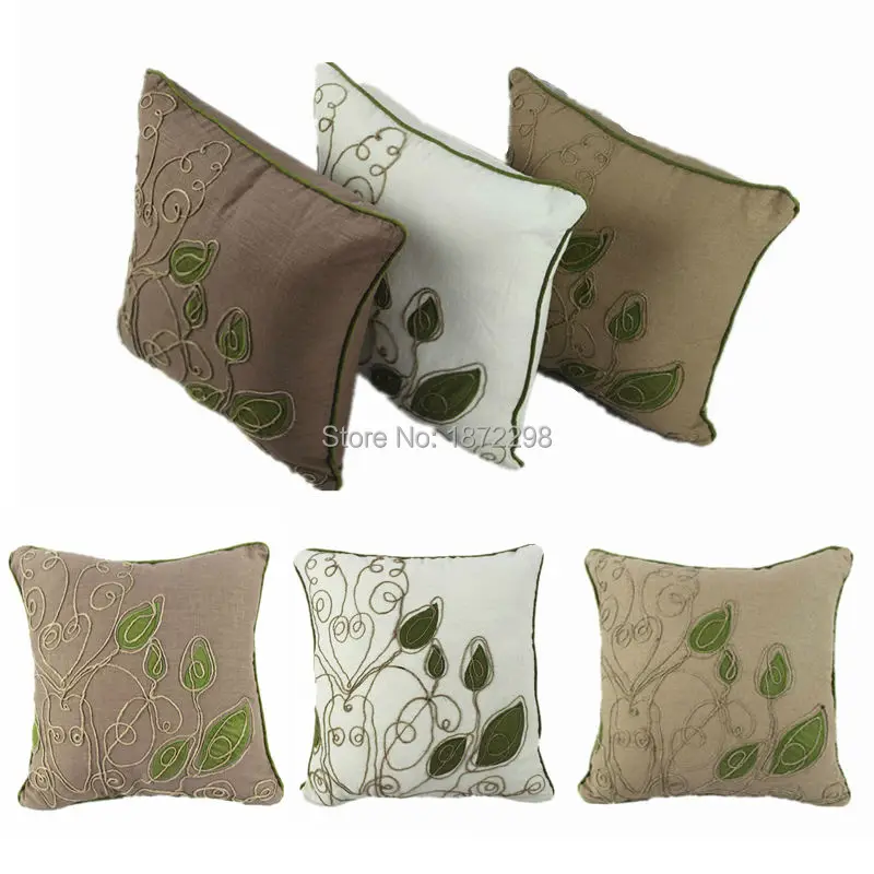 Rayon Embroidery Cushion Cover For  Sofa Chair Car Pillowcase  HT-LREC-01