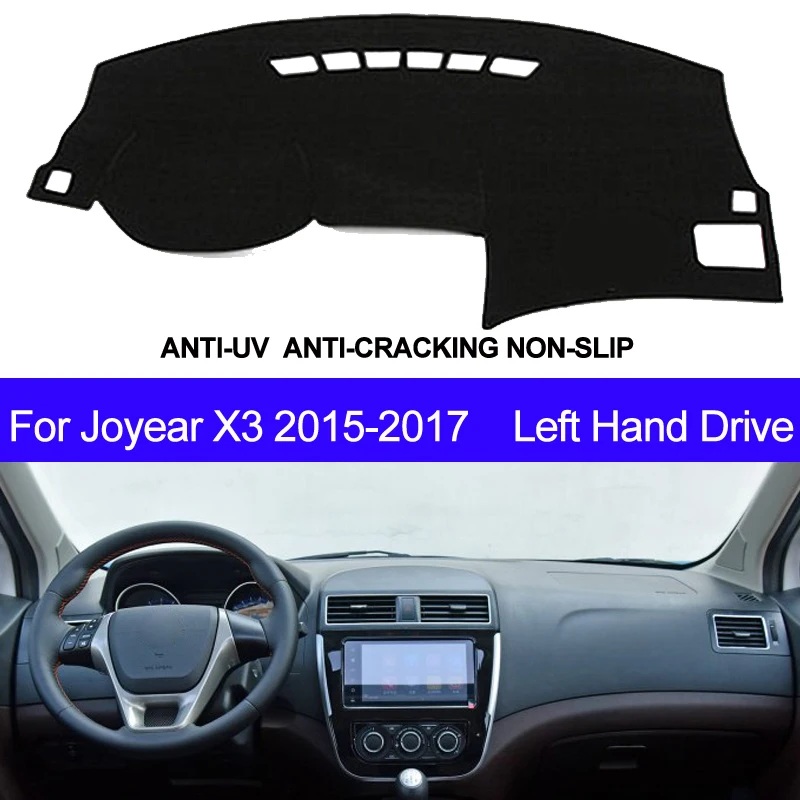 Car Dashboard Cover For Joyear X3 2015 2016 2017 Left Hand Drive Dash Mat Pad Carpet Dashmat Sun Shade Pad Dashboard Car Styling