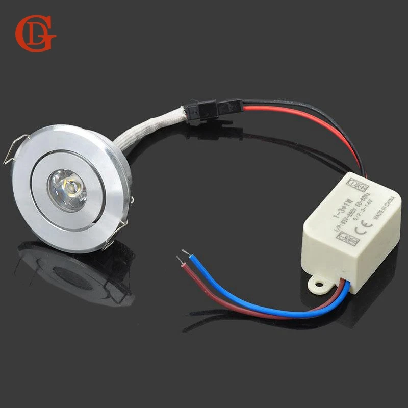 1W LED Recessed Downlight  110V 220V Dimmable LED Ceiling Fixture Interior Home Living Room LED Spot Downlight 3w Spot LED bulbs